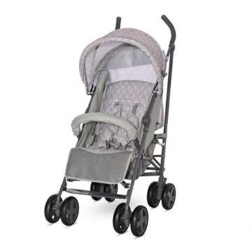 Carucior sport Lorelli Ida, suport picioare, spatar si copertina reglabile, prindere centura in 5 puncte, material impermeabil, suspensie individuala, Grey Trees