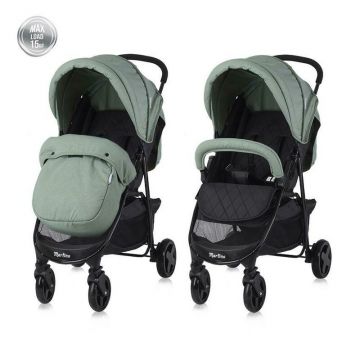 Carucior sport Lorelli Martina, cu husa de picioare, Green Bay