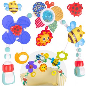 Arcada de jucarii pentru caruciorpatut, din material textil si plastic, cu prindere universala, Cute Butterfly 48 x 36 x 5 cm Arcada de jucarii pentru caruciorpatut, din material textil si plastic, cu prindere universala, Cute Butterfly 48 x 36 x 5 cm