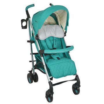 Carucior Sport, Bebe Stars, Mito, Pliabil, De la nastere pana la 36 luni, Cu fereastra, Spatar reglabil in pozitii multiple, Include acoperitoare picioare si suport pahar, Conform cu EN1888, 0-36 luni, Aqua