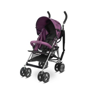 Carucior sport, Caretero, Alfa, Pana la 15 kg, Capotina pliabila, Cos depozitare, Spatar reglabil, Pliere rapida, Greutate 5 kg, Conform EN1888, 6 luni+, Violet