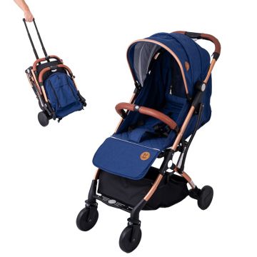 Carucior sport usor S-16 BUF BOOF Dark Blue 0- 36 luni 180 grade inclinare deplasabil ca troler in varianta pliata