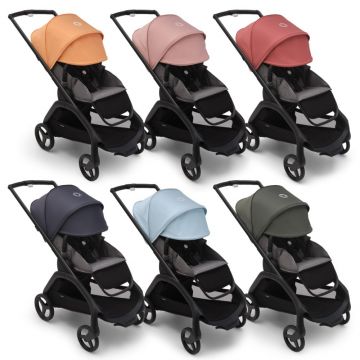 Carucior Bugaboo personalizat Dragonfly Black Grey Melange
