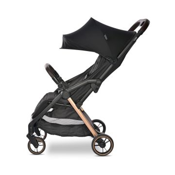 Carucior pentru nou-nascut autofold Loret ultra-light pana la 22 kg Black Jasper