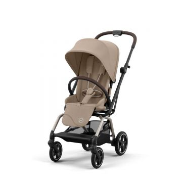 Carucior sport rotativ Cybex Gold Eezy S Twist+ 2 Almond Beige cu cadru taupe