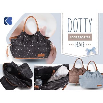 Geanta pentru mamici Mama Bag Dotty Blue