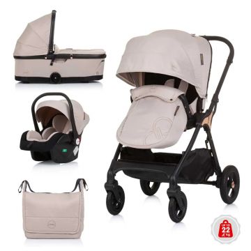 Carucior combinat 3 in 1 Chipolino Infinity 2024 Makadamia