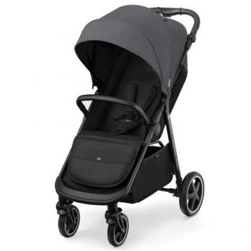 Carucior pentru copii KinderKraft Route, Textil/Aluminiu, greutate maxima suportata de 22kg, Gri