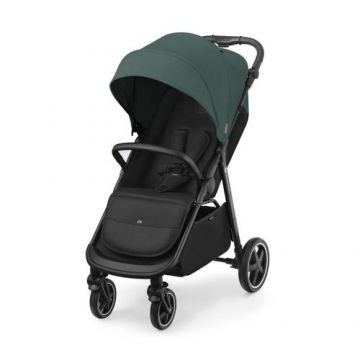 Carucior pentru copii KinderKraft Route, Textil/Aluminiu, greutate maxima suportata de 22kg, Verde
