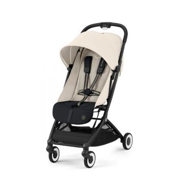Carucior sport Cybex Gold Orfeo Canvas White cu cadru negru