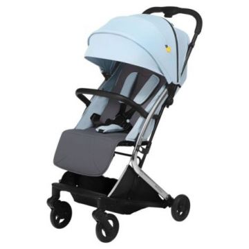 Carucior sport pliabil Skiddou Mikkeli Sky high, ultracompact pentru calatorii, Bleu