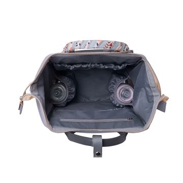 Rucsac multifunctional pentru mamici cu saltea pentru schimbat scutece inclusa KikkaBoo Myla Grey
