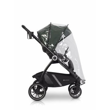 Carucior 2 in 1 pentru copii Euro-Cart Crox, compus din doua piese distincte, cadrul de aluminiu, Roti mari, Scaun reversibil, capotina si husa de picioruse, cu Geanta si accesorii incluse, pana la 22 kg, Jungle