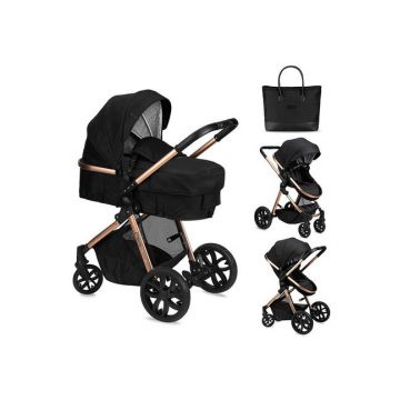 Carucior 2in1 transformabil Momi Limuru, 0-3 ani, 15 kg (Negru)