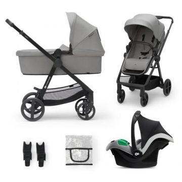 Carucior 3in1 KINDERKRAFT NEWLY, 0 - 22kg, Gri