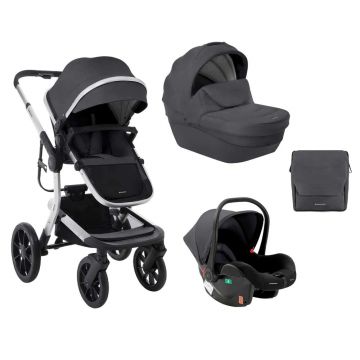 Carucior combinat 3 in 1 Kikka Boo Irene Gri inchis
