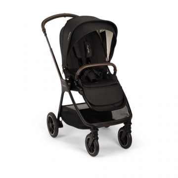 Carucior compact Nuna TRIV next Caviar, 0 - 22kg, Negru