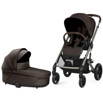 Carucior Cybex Balios S Lux 2 in 1 Taupe Chocolate Brown