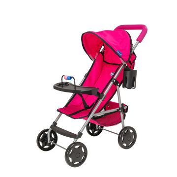 Carucior de vara cu accesorii pentru papusi Chicco Ulala Roz