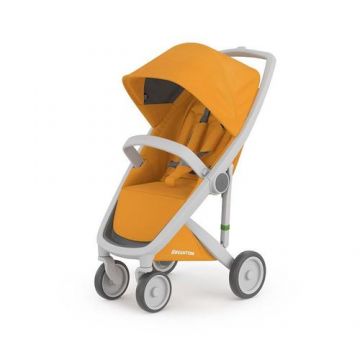 Carucior Greentom Classic Upp, 100% Ecologic, 0-4 ani, 18 kg (Gri/Galben)
