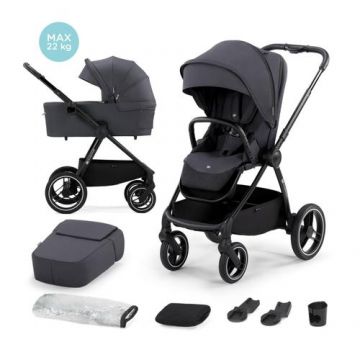 Carucior modular 2 in 1 Kinderkraft Nea, 0 - 22kg, Gri