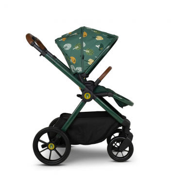 Carucior pentru copii Cosatto Giggle 4 Faraway 3 in 1 cu sezut reversibil, sasiu din aluminiu, suspensie, bara detasabila, maner telescopic, greutate admisa 25 kg