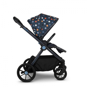 Carucior pentru copii Cosatto Giggle 4 Spot On 3 in 1 cu sezut reversibil, sasiu din aluminiu, suspensie, bara detasabila, maner telescopic, greutate admisa 25 kg
