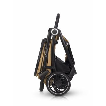 Carucior pentru nou-nascut Euro-Cart Corso cu cadru din aluminiu Camel