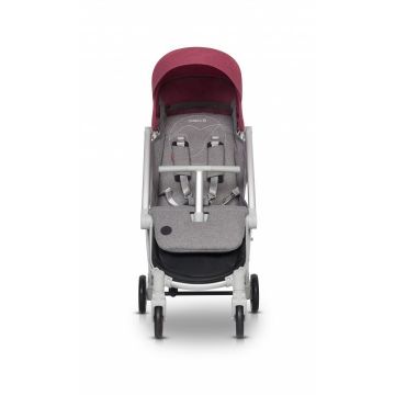 Carucior sport cu pliere compacta, cadru ultra usor din aluminiu, cu spatar ajustabil, cu Pelerina si Husa de picioruse incluse, Colibro Clip Chili