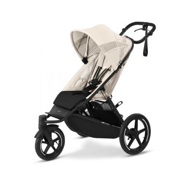 Carucior sport Cybex Gold Avi Spin Seashell Beige cu cadru Negru