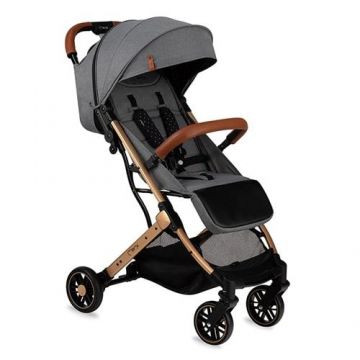 Carucior Sport Estelle Momi, 0-2 ani, 20 kg (Auriu/Gri)