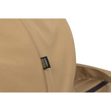 Cosulet port bebe tip landou Euro Cart Doblo CarryMe, cu intaritura, manere pentru transport, cu husa de picioruse si capotina, dimensiune 72 x 30 x 21 cm, Camel