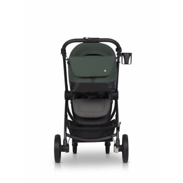 Geanta multifunctionala pentru mamici Euro Cart, compatibila carucioarelor Corso si Crox, cu un compartiment si buzunare, impermeabila si complet rigida, dimensiune 44 x 27 x 14 cm, Jungle