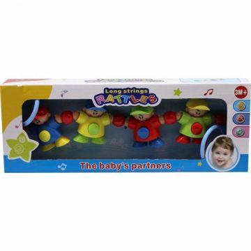 Jucarie zornaitoare pentru carucior si patut Novokids Baby Rattles multicolor