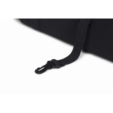 Port bebe Easy Go Echo Carrier, cu intaritura si manere pentru transport, cu husa de picioruse si capotina, dimensiune 75 x 30 x 20 cm, Ebony Black