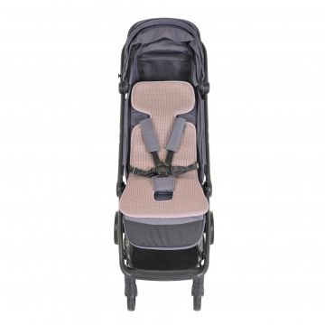 Protectie antitranspiratie Cangaroo AirLuxe Universal Pink pentru carucior, material 3D special, reduce transpiratia, potrivire universala