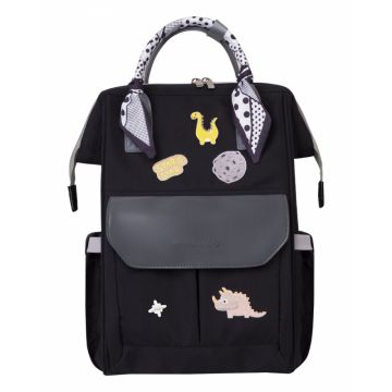 Rucsac multifunctional pentru mamici cu saltea pentru schimbat scutece inclusa KikkaBoo Myla Black