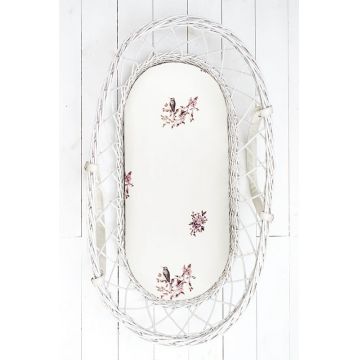 Set 2 cearceafuri cu elastic pentru landoucosulet bebe Bumbac BirdPuncte Sleepee