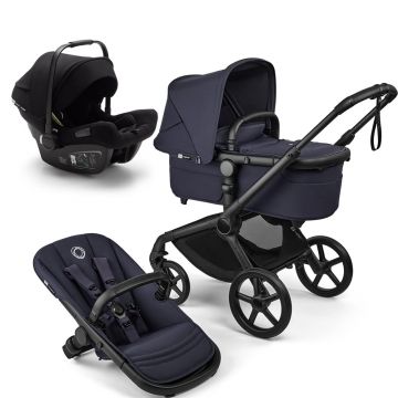 Carucior Bugaboo Fox 5  Renew Black Deep Indigo 3 in 1