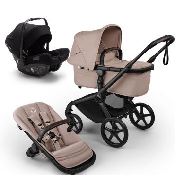 Carucior Bugaboo Fox 5 Renew Black Dessert Taupe 3 in 1