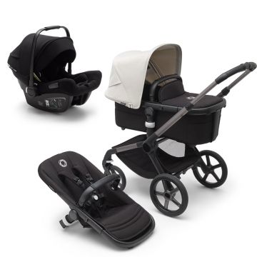 Carucior Bugaboo Fox 5  Renew Black Heritage Black Misty White 3 in 1
