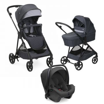 Carucior copii 3 in 1 Chicco Seety, Kory Plus I-Size 87146, BostonGrey (Gri), 0luni+