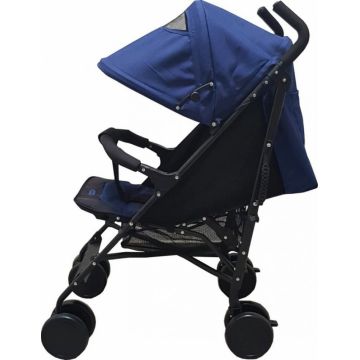 Carucior pentru copii Baby Care Pro 803B Albastru pliere tip umbrela, Sport, Spatar reglabil in 7 trepte, Pozitie somn, Amortizoare, Cadru din aluminiu