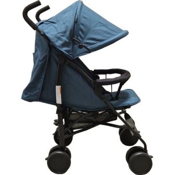 Carucior pentru copii Baby Care PRO 818B Albastru Turquoise sport tip umbrela, Spatar reglabil in 7 trepte, Pozitie somn, Amortizoare, Frana picior, Pliabil