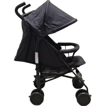 Carucior pentru copii Baby Care PRO 818B Negru sport tip umbrela, Spatar reglabil in 7 trepte, Pozitie somn, Amortizoare, Frana picior, Pliabil
