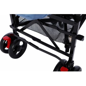 Carucior pentru copii Buf Boof sport S120 albastru cu spatar reglabil