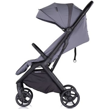 Carucior pentru copii Chipolino Diamond cloud grey, Cadru aluminiu, Spatar reglabil, suport picioare reglabil, Suspensii, greutate suportata 22 kg
