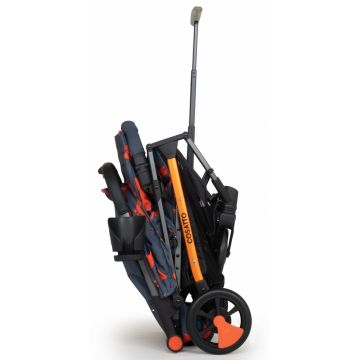 Carucior pentru copii Cosatto Woosh 3 Charcoal Mister Fox BB cu suspensii, cadru din aluminiu, sistem troller, suport pahar, greutate admisa 25 kg
