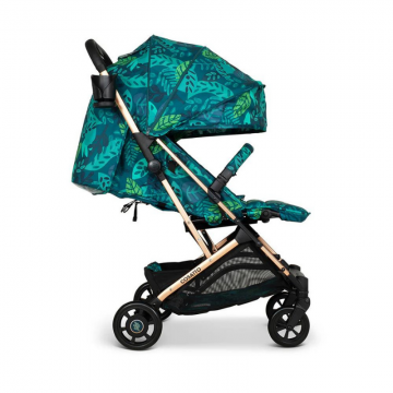 Carucior pentru copii Cosatto Woosh 4 Midnight Jungle 0-25 kg, Sistem Troller, Material Ecologic, Suport pahar, Husa de ploaie