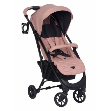 Carucior pentru copii, Euro-Cart Volt Pro, omologat pana la 22 kg, Langust Black Edition, ultracompact, pliabil cu o singura mana, spatar reglabil in 3 pozitii, roti cu suspensie